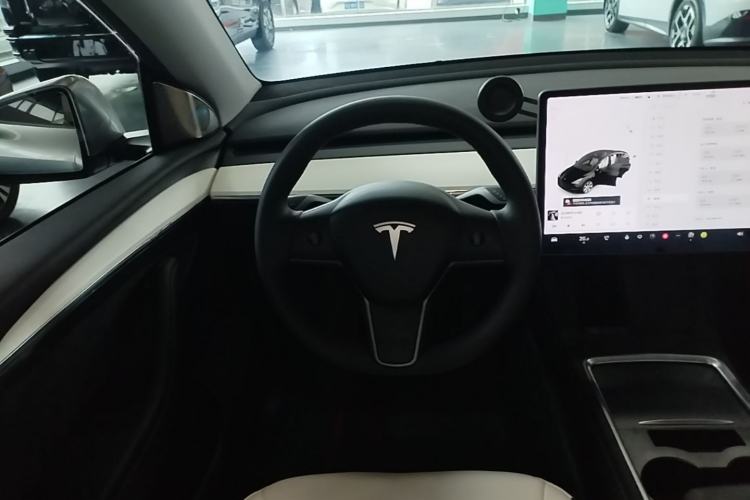 Used Tesla Model Y 2021 Standard Range Rear-Wheel Drive Version Steering Wheel