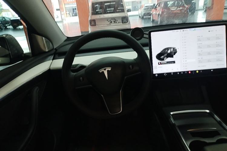 Used Tesla Model Y 2021 Standard Range Rear-Wheel Drive Version Steering Wheel