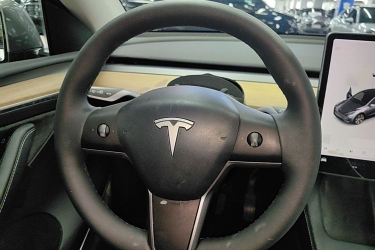 Used Tesla Model Y 2021 Standard Range Rear-Wheel Drive Version Steering Wheel