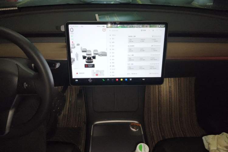 Used Tesla Model Y 2021 Standard Range Rear-Wheel Drive Version Audio And AC Panel