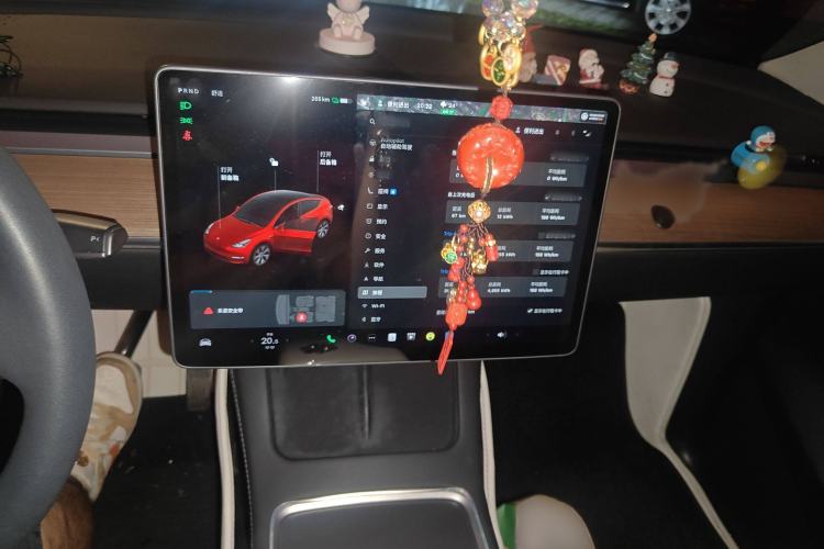 Used Tesla Model Y 2021 Standard Range Rear-Wheel Drive Version Audio And AC Panel