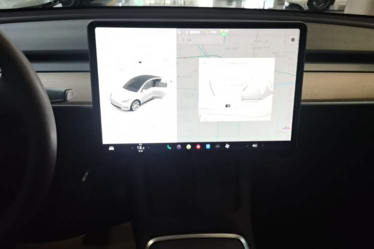 Used Tesla Model Y 2021 Long-Range All-Wheel-Drive Version 3D7 Audio And AC Panel