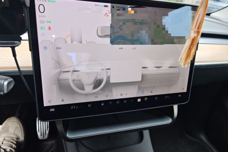 Used Tesla Model Y 2021 Standard Range Rear-Wheel Drive Version Audio And AC Panel