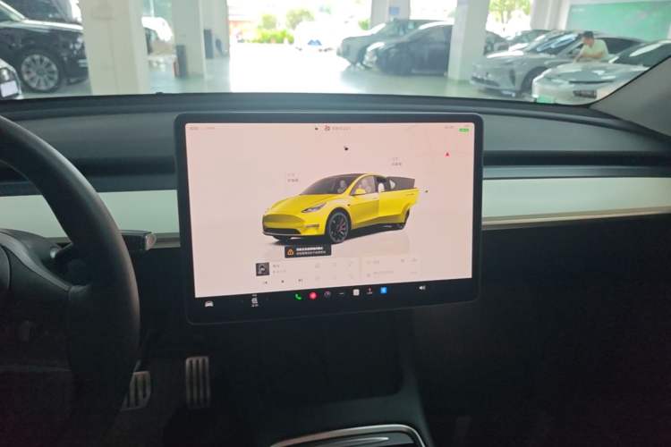 Used Tesla Model Y 2021 Performance High-Performance All-Wheel-Drive Version Audio And AC Panel