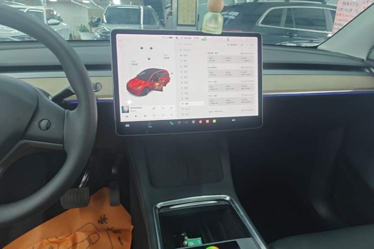 Used Tesla Model Y 2021 Long-Range All-Wheel-Drive Version Audio And AC Panel