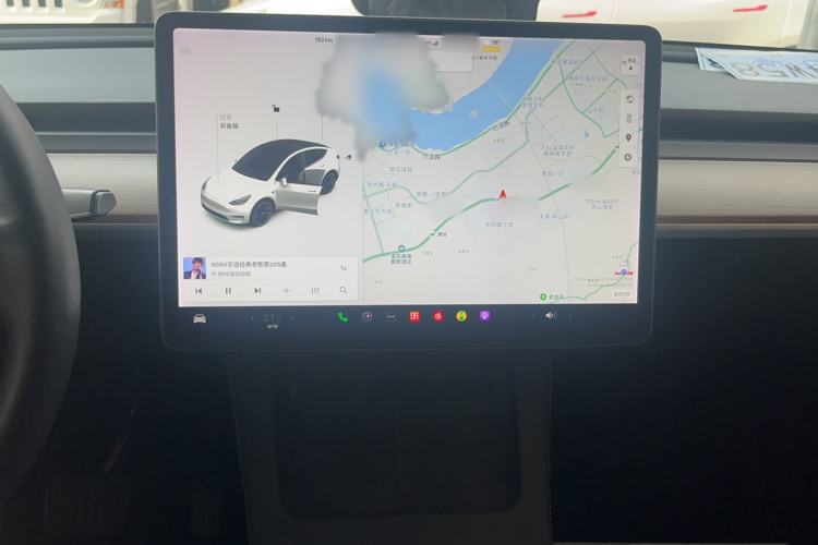 Used Tesla Model Y 2021 Long-Range All-Wheel-Drive Version 3D7 Audio And AC Panel