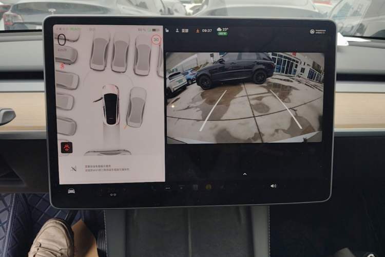 Used Tesla Model Y 2021 Standard Range Rear-Wheel Drive Version Audio And AC Panel