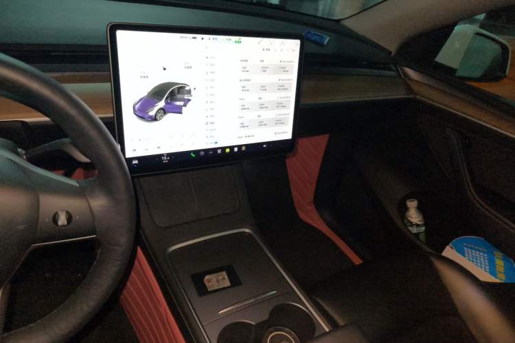 Used Tesla Model Y 2021 Long-Range All-Wheel-Drive Version Audio And AC Panel