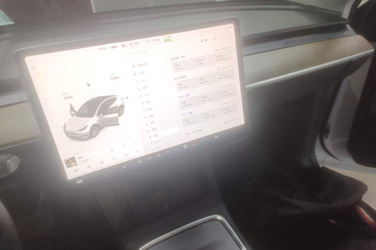 Used Tesla Model Y 2021 Standard Range Rear-Wheel Drive Version Audio And AC Panel