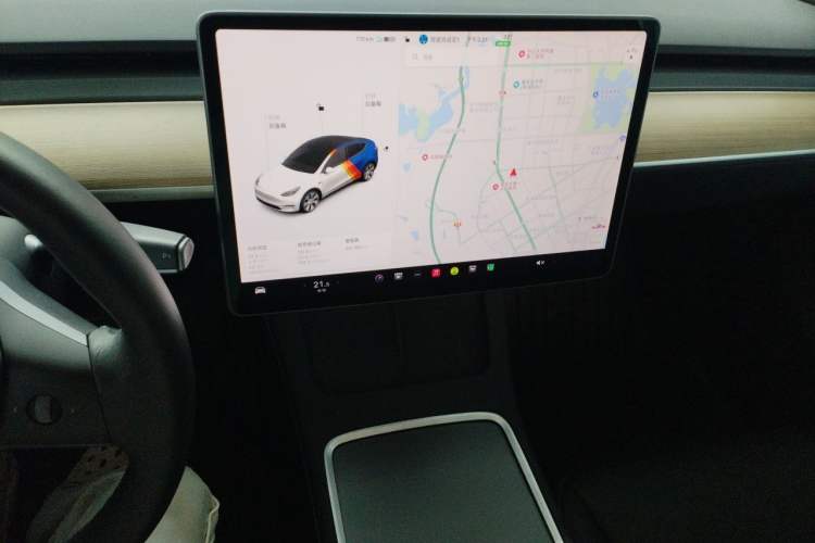 Used Tesla Model Y 2021 Standard Range Rear-Wheel Drive Version Audio And AC Panel