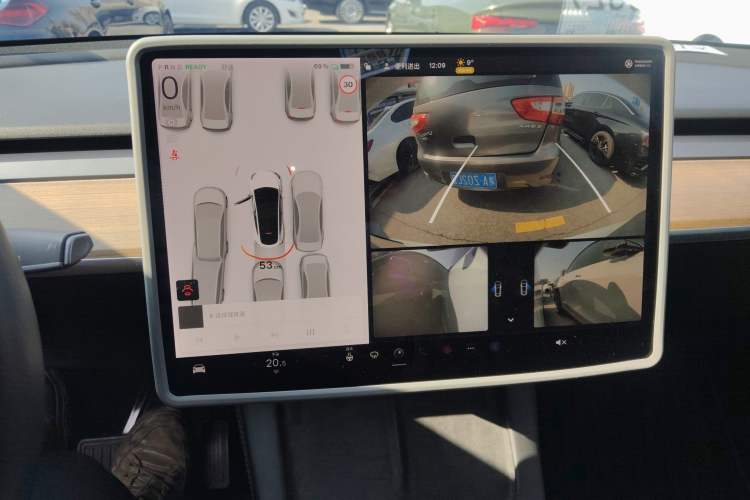 Used Tesla Model Y 2021 Standard Range Rear-Wheel Drive Version Audio And AC Panel