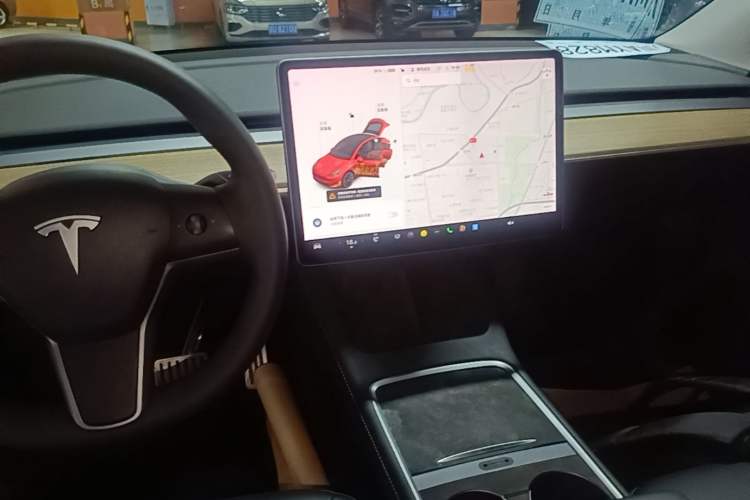 Used Tesla Model Y 2021 Standard Range Rear-Wheel Drive Version Audio And AC Panel