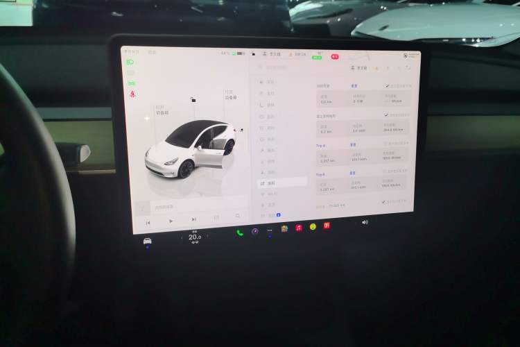 Used Tesla Model Y 2021 Revised Version 2 Long-Range All-Wheel-Drive Edition Audio And AC Panel