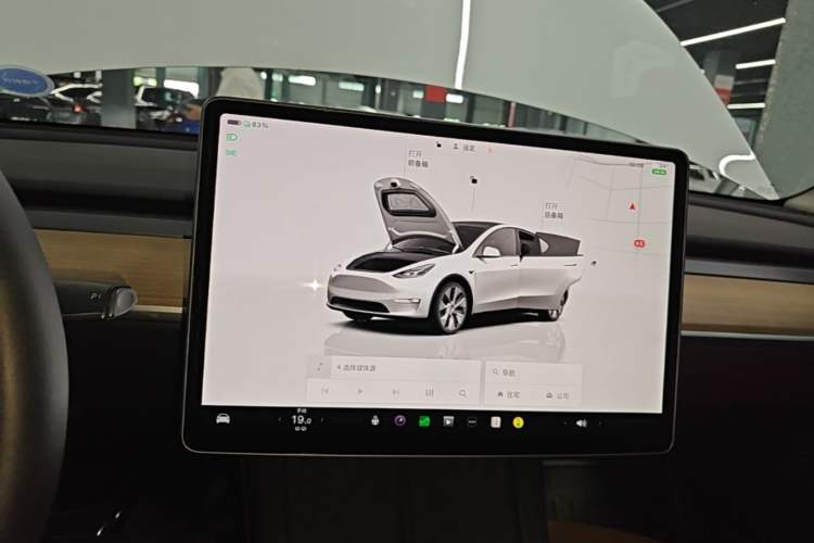 Used Tesla Model Y 2021 Revised Version 2 Long-Range All-Wheel-Drive Edition Audio And AC Panel