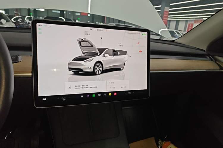 Used Tesla Model Y 2021 Revised Version 2 Long-Range All-Wheel-Drive Edition Audio And AC Panel
