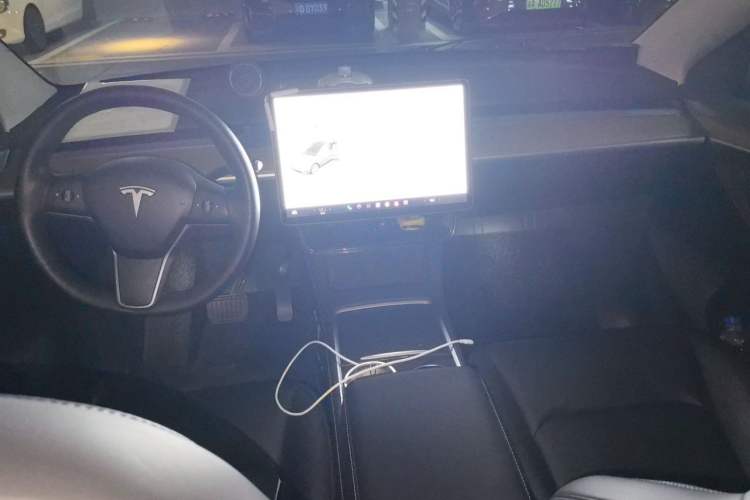 Used Tesla Model Y 2021 Standard Range Rear-Wheel Drive Version Center Console