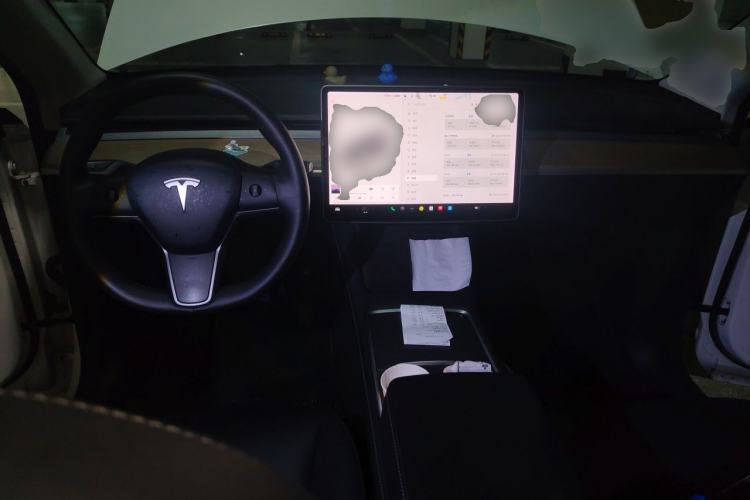 Used Tesla Model Y 2021 Standard Range Rear-Wheel Drive Version Center Console