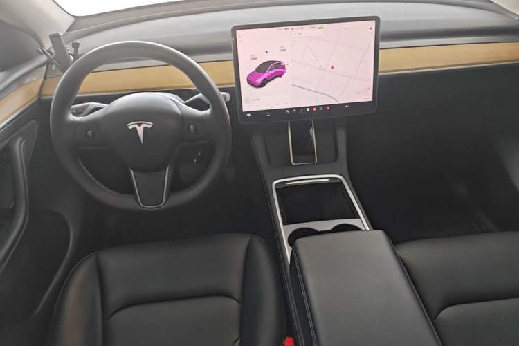 Used Tesla Model Y 2021 Standard Range Rear-Wheel Drive Version Center Console