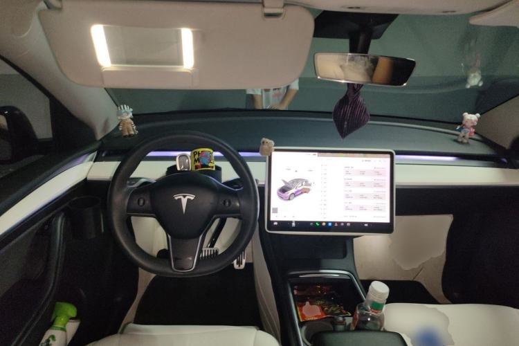 Used Tesla Model Y 2021 Standard Range Rear-Wheel Drive Version Center Console