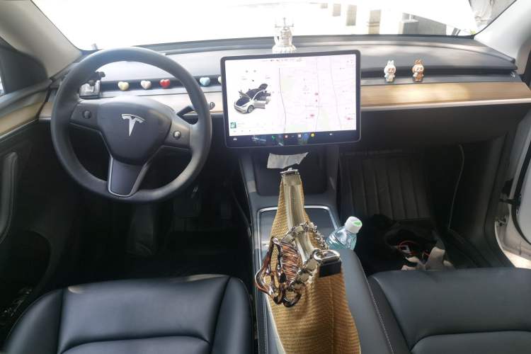 Used Tesla Model Y 2021 Long-Range All-Wheel-Drive Version 3D7 Center Console