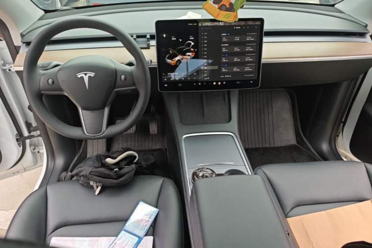 Used Tesla Model Y 2021 Standard Range Rear-Wheel Drive Version Center Console