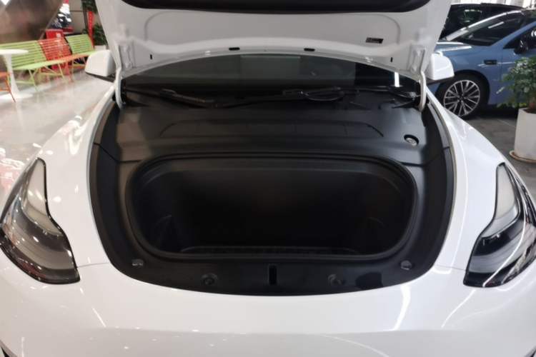 Used Tesla Model Y 2021 Long-Range All-Wheel-Drive Version 3D7 Engine Bay