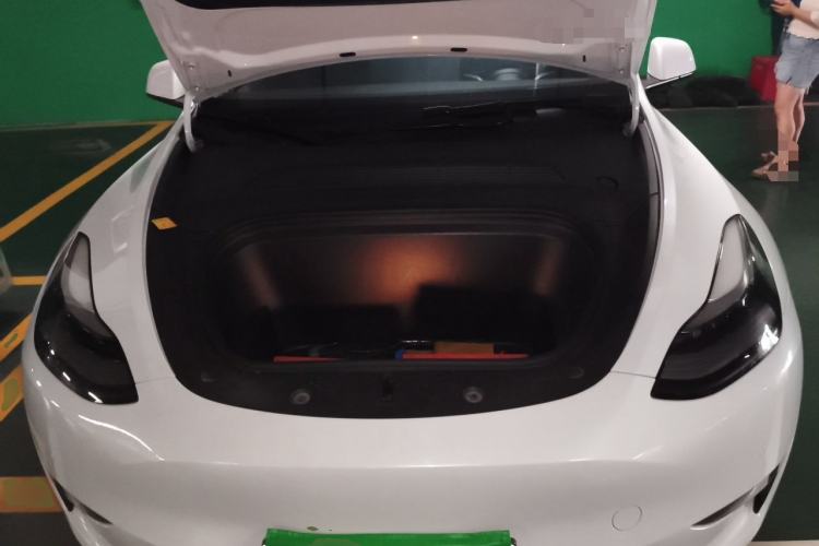 Used Tesla Model Y 2021 Long-Range All-Wheel-Drive Version 3D7 Engine Bay