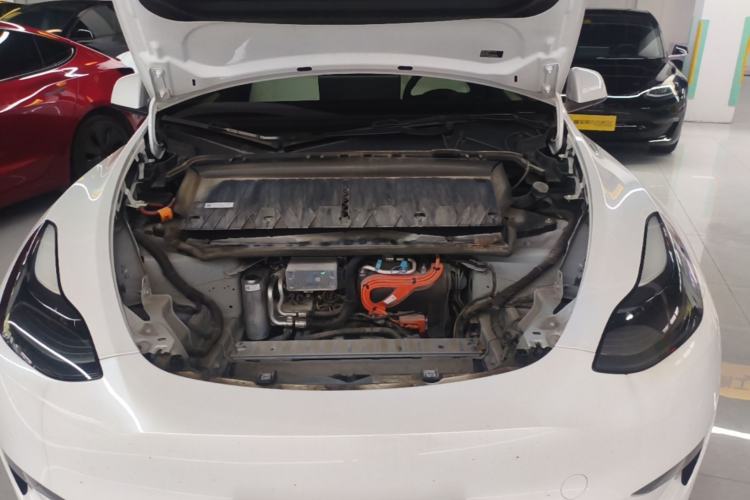 Used Tesla Model Y 2021 Long-Range All-Wheel-Drive Version 3D7 Engine Bay