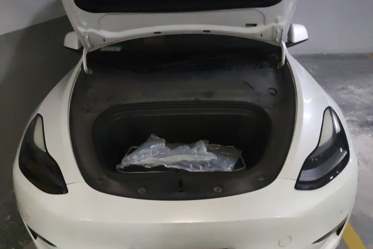 Used Tesla Model Y 2021 Long-Range All-Wheel-Drive Version 3D7 Engine Bay