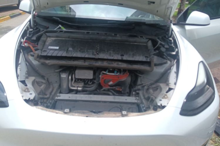 Used Tesla Model Y 2021 Long-Range All-Wheel-Drive Version Engine Bay