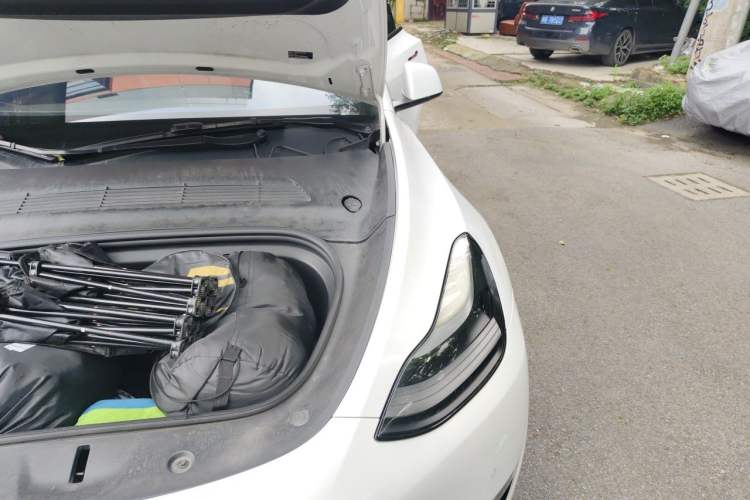 Used Tesla Model Y 2021 Long-Range All-Wheel-Drive Version Engine Bay Left