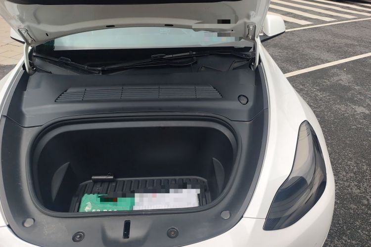 Used Tesla Model Y 2021 Long-Range All-Wheel-Drive Version 3D7 Engine Bay Left