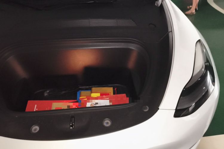Used Tesla Model Y 2021 Long-Range All-Wheel-Drive Version 3D7 Engine Bay Left