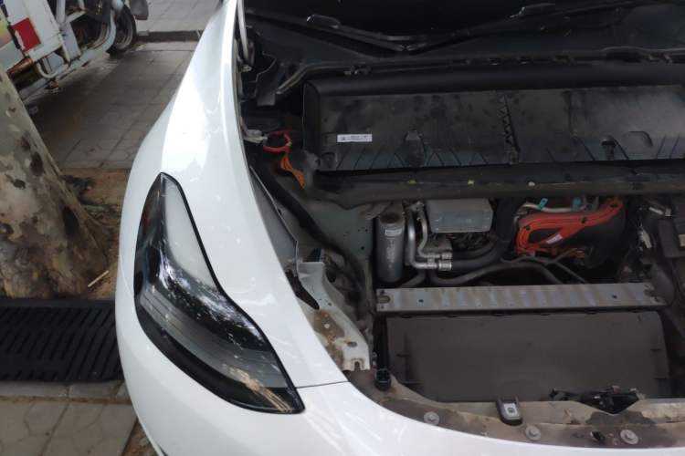 Used Tesla Model Y 2021 Standard Range Rear-Wheel Drive Version Engine Bay Right