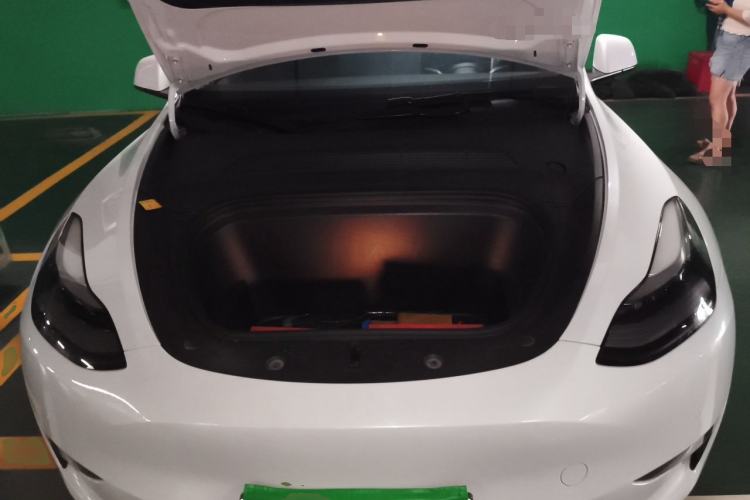 Used Tesla Model Y 2021 Long-Range All-Wheel-Drive Version 3D7 Engine Bay