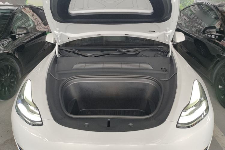 Used Tesla Model Y 2021 Long-Range All-Wheel-Drive Version 3D7 Engine Bay