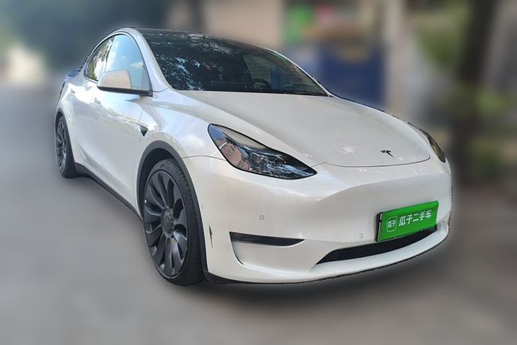 Used Tesla Model Y 2021 Performance High-Performance All-Wheel-Drive Version Front Right 45 Deg