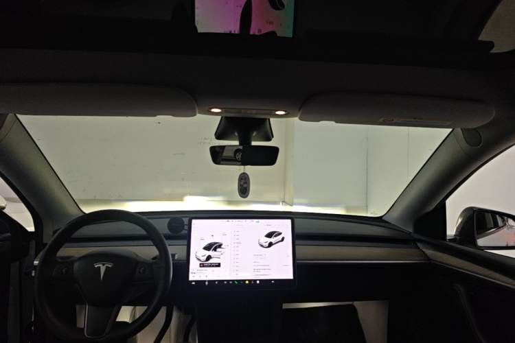 Used Tesla Model Y 2021 Long-Range All-Wheel-Drive Version Headliner