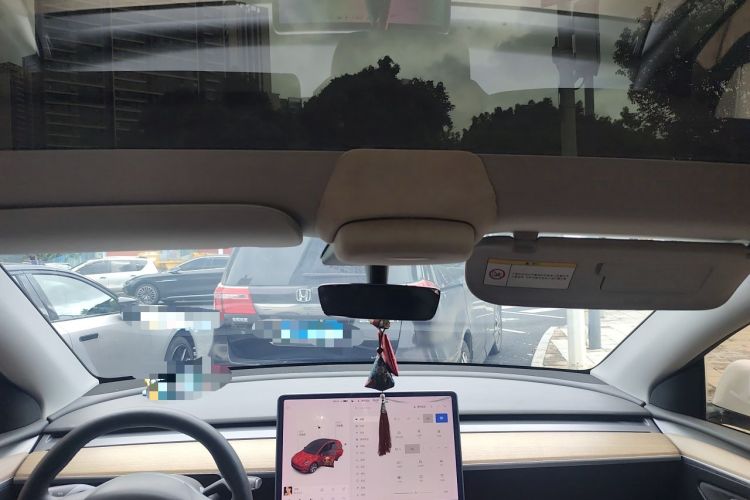 Used Tesla Model Y 2021 Long-Range All-Wheel-Drive Version 3D7 Headliner