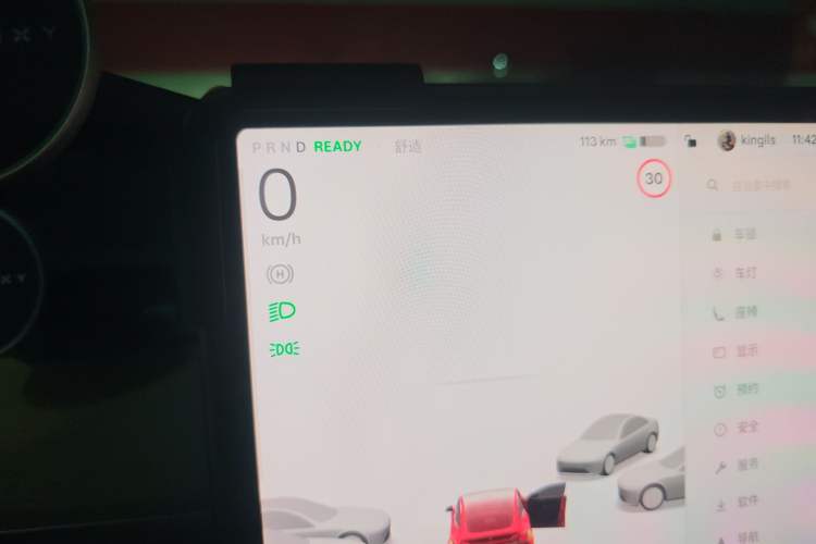 Used Tesla Model Y 2021 Standard Range Rear-Wheel Drive Version Instrument Cluster