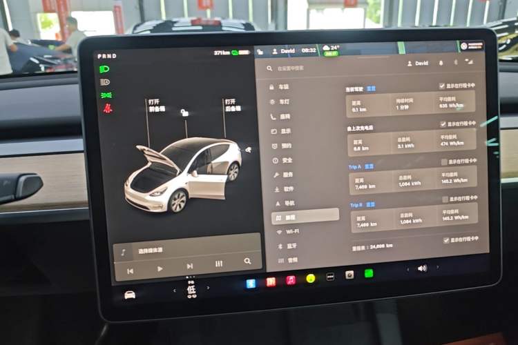 Used Tesla Model Y 2021 Standard Range Rear-Wheel Drive Version Instrument Cluster