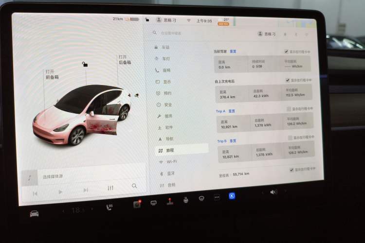 Used Tesla Model Y 2021 Standard Range Rear-Wheel Drive Version Instrument Cluster