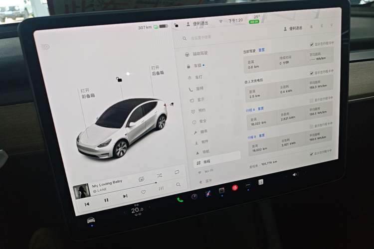 Used Tesla Model Y 2021 Standard Range Rear-Wheel Drive Version Instrument Cluster