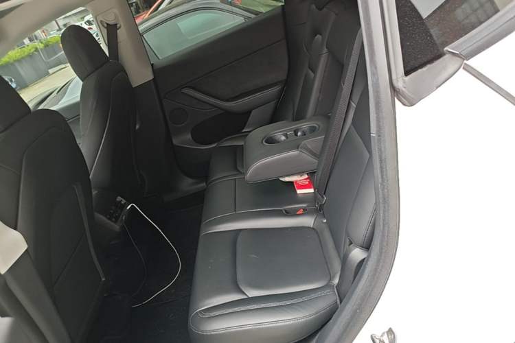 Used Tesla Model Y 2021 Long-Range All-Wheel-Drive Version 3D7 Left Rear Seat