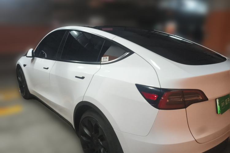 Used Tesla Model Y 2021 Standard Range Rear-Wheel Drive Version Rear Left 45 Deg