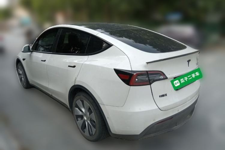 Used Tesla Model Y 2021 Standard Range Rear-Wheel Drive Version Rear Left 45 Deg