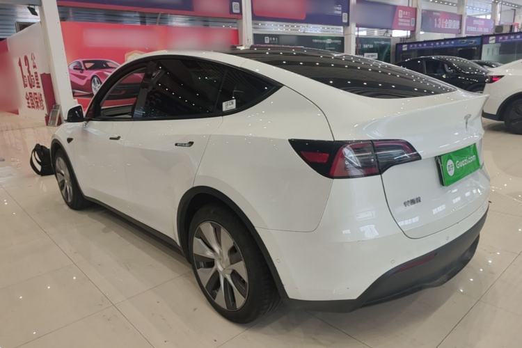 Used Tesla Model Y 2021 Standard Range Rear-Wheel Drive Version Rear Left 45 Deg