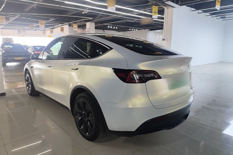 Used Tesla Model Y 2021 Standard Range Rear-Wheel Drive Version Rear Left 45 Deg