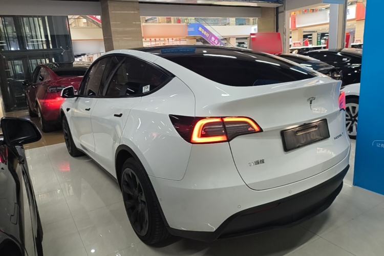 Used Tesla Model Y 2021 Long-Range All-Wheel-Drive Version 3D7 Rear Left 45 Deg