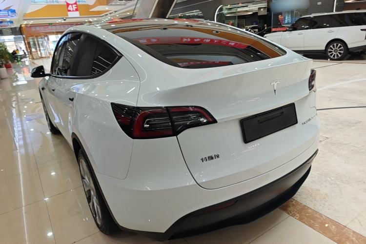 Used Tesla Model Y 2021 Standard Range Rear-Wheel Drive Version Rear Left 45 Deg